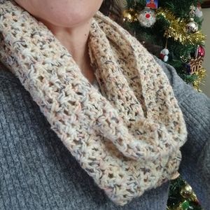 Hand Crafted crochet infinity scarf  New